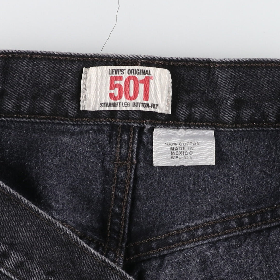 00'S Levi's 501 Black Denim Straight Denim Pants Men's W32 / eaa428039