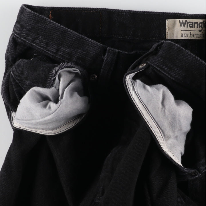 Wrangler Black Denim Straight Denim Pants Men's W36 / eaa428081