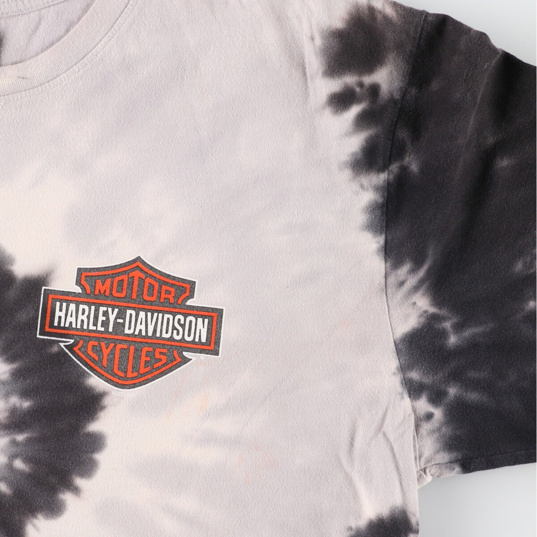 Harley-Davidson Tie-dye Pattern Back Print Motorcycle Bike T-shirt Men's XL /eaa428118