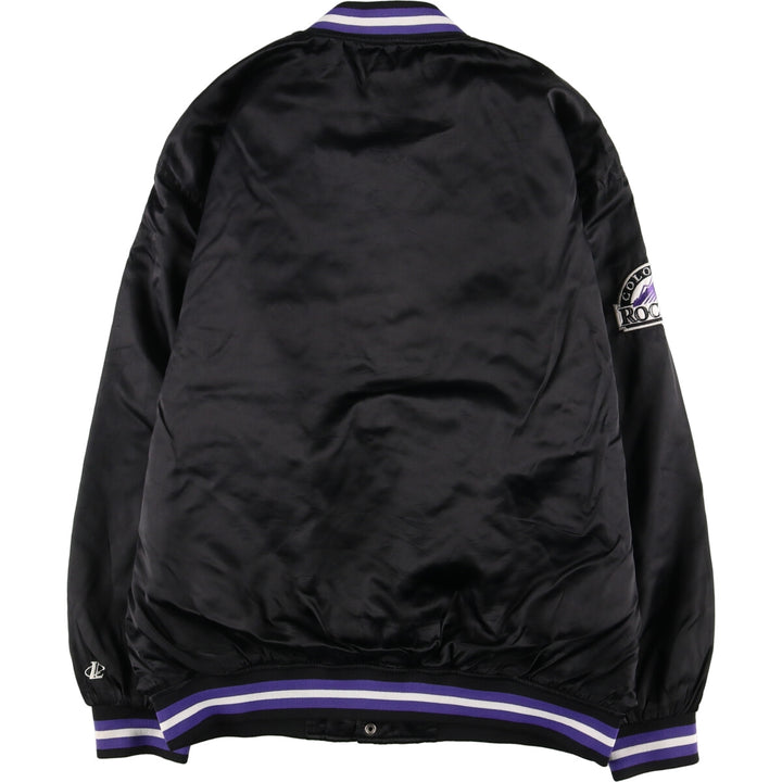 90'S LOGO ATHLETIC MLB Colorado Rockies nylon stadium jacket men's L vintage /eaa428141