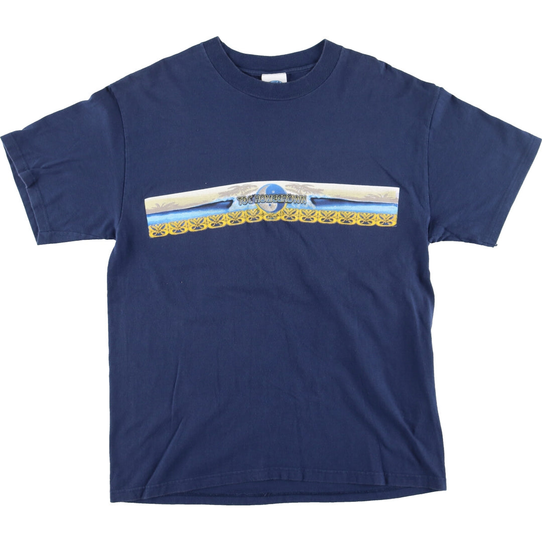 Town & Country Double-Sided Print Surf Skate T-Shirt Men's L /eaa428193