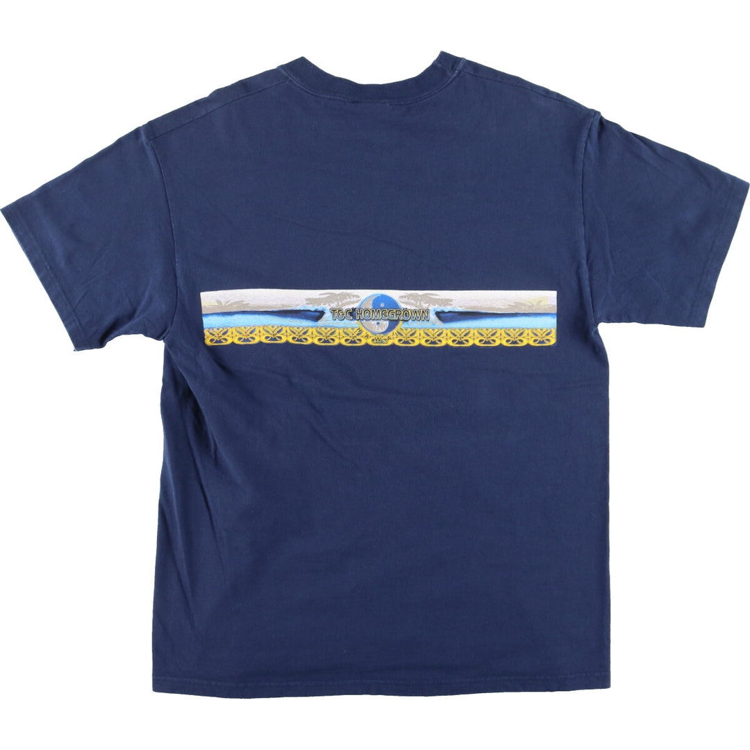 Town & Country Double-Sided Print Surf Skate T-Shirt Men's L /eaa428193