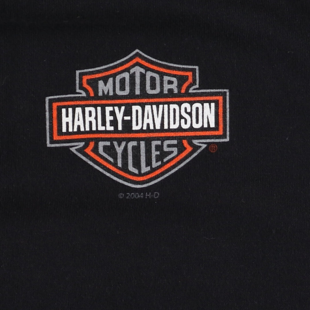 00'S Harley Davidson Sleeve Print Short Sleeve Polo Shirt Made in USA Men's M /eaa428358