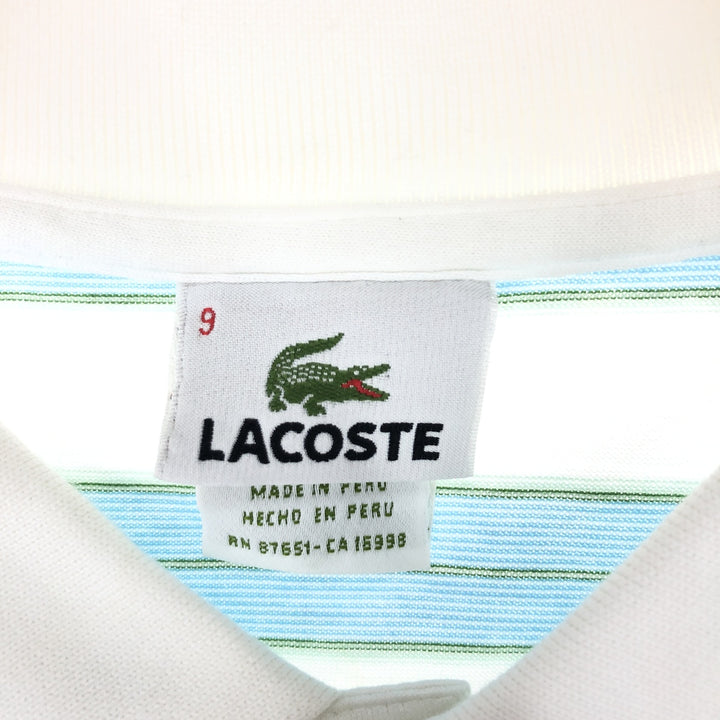 Lacoste LACOSTE Short Sleeve Striped Polo Shirt Men's XL /eaa428361