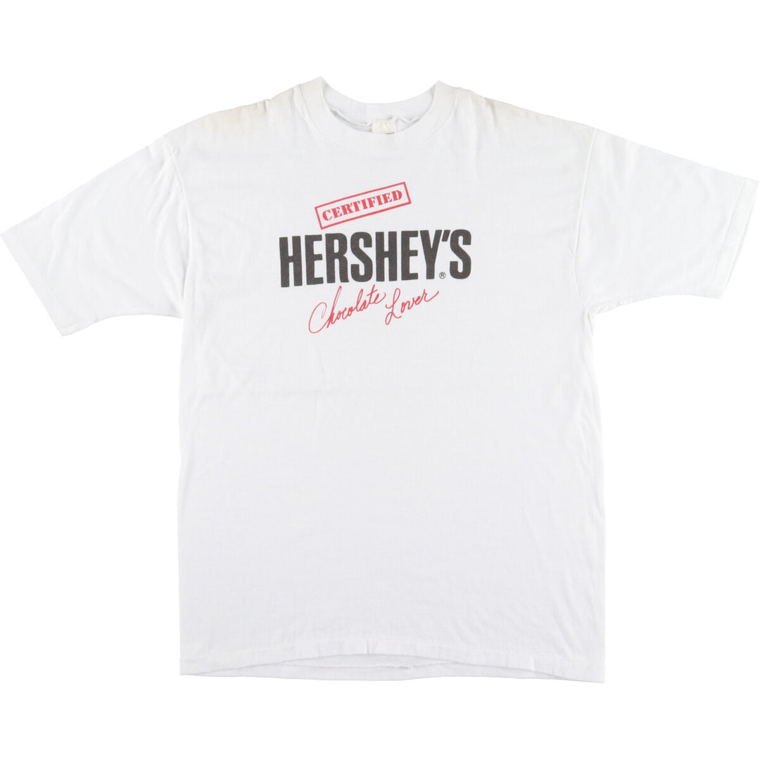 80's HERSHEY'S Advertising T-shirt Made in USA Men's L Vintage /eaa428442