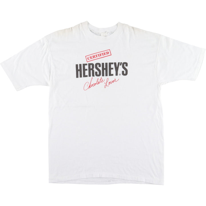 80's HERSHEY'S Advertising T-shirt Made in USA Men's L Vintage /eaa428442