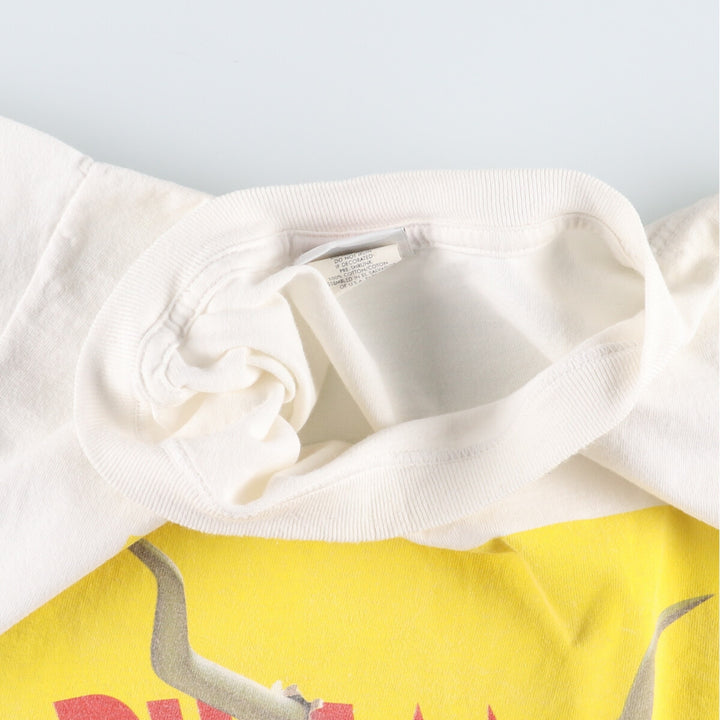 DISNEY STORE HOME ON THE RANGE BUST A MOO Character Print T-Shirt Men's L white type Vintage Second Hand