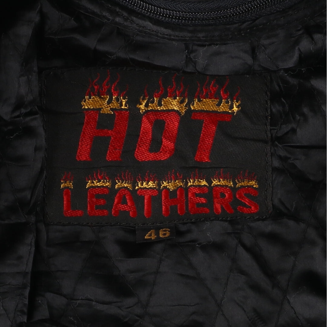 90'S HOT LEATHERS Single Riders Jacket Size 46 Men's XL Vintage /eaa428538