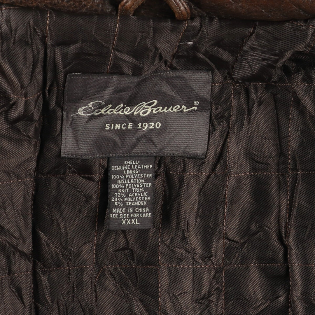 Big Size Eddie Bauer A-2 Type Leather Flight Jacket Men's XXXL /eaa428541