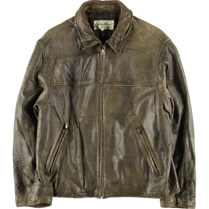 00'S Eddie Bauer Leather Blouson Type Men's M /eaa428542