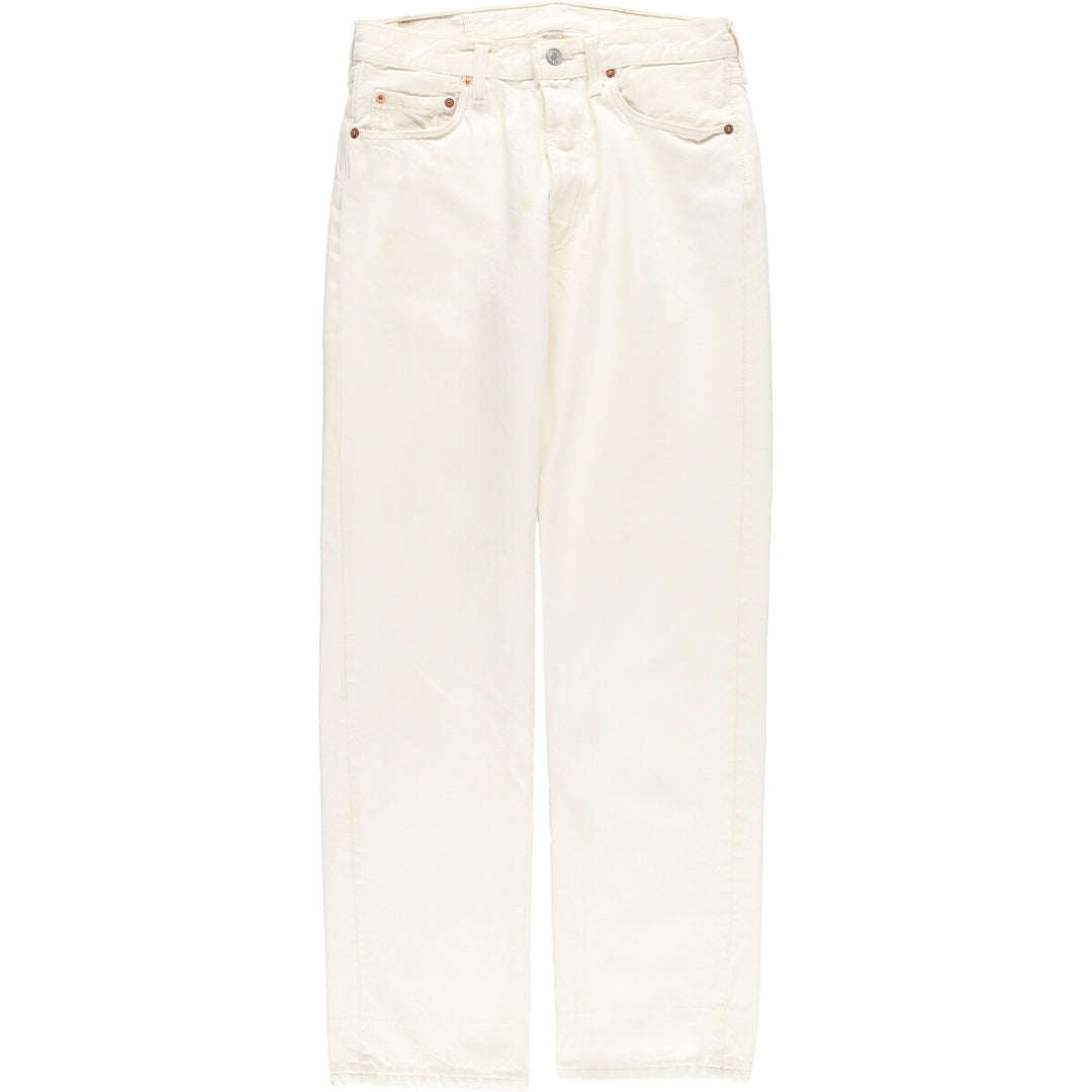 90'S Levi's 501 Euro Model White Denim Straight Denim Pants Made in England Men's W31 Vintage / eaa428720