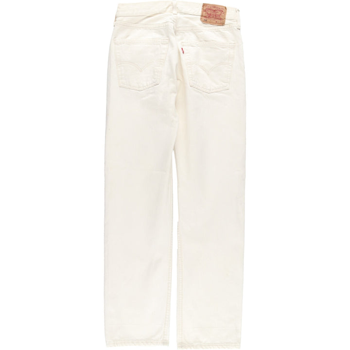 90'S Levi's 501 Euro Model White Denim Straight Denim Pants Made in England Men's W31 Vintage / eaa428720