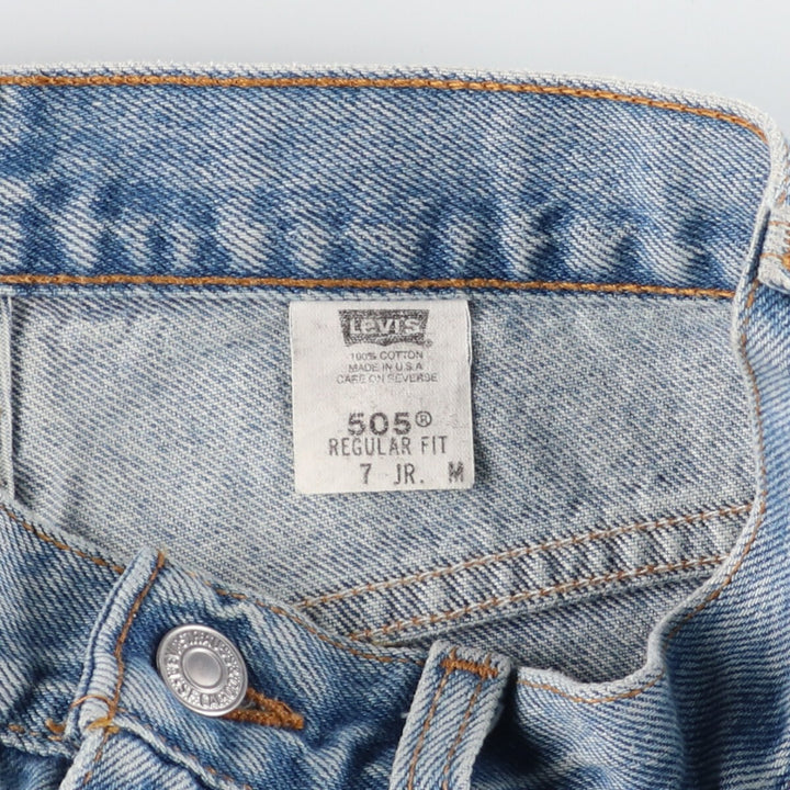 90'S Levi's 505 REGULAR FIT Tapered Denim Pants Made in USA Women's L (w30) Vintage /eaa428800