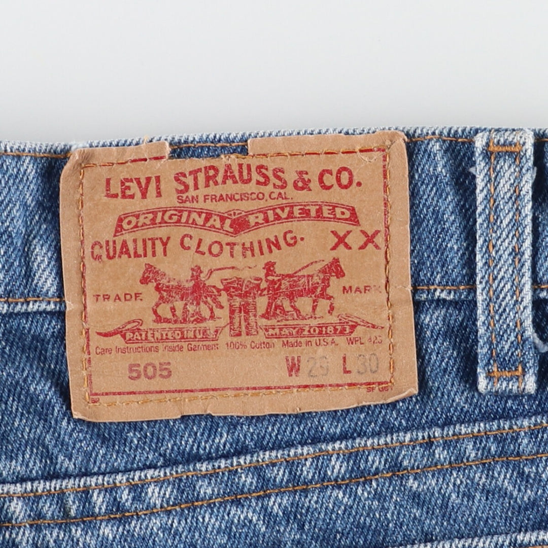 90'S Levi's 505 Tapered Denim Pants Made in USA Women's L (w29) Vintage /eaa428801