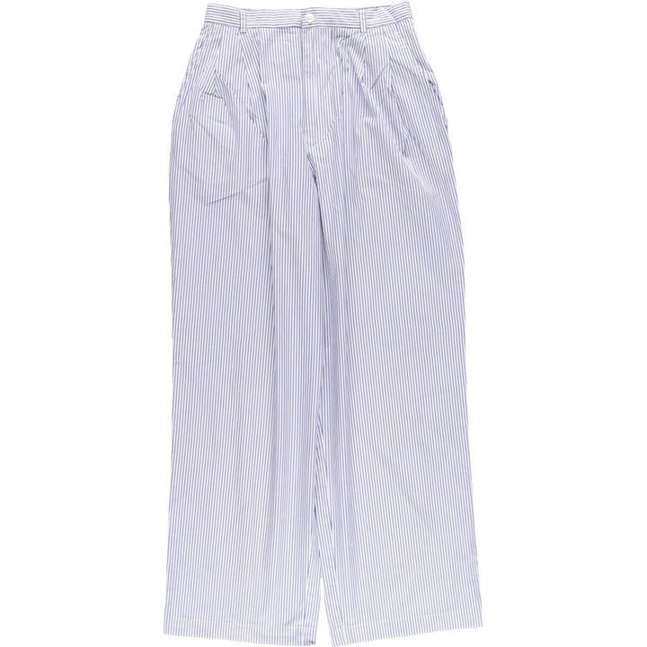 Ralph Lauren Stripe Pattern Cotton Pants Women's M (w26) /eaa428807