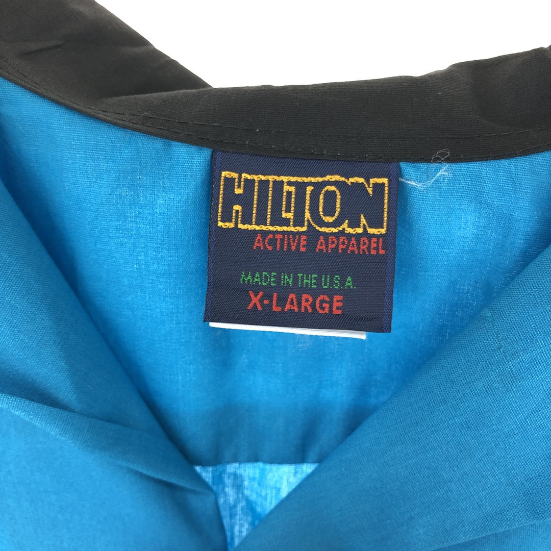 80'S Hilton Open Collar Bowling Shirt Made in USA Men's XL Vintage /eaa428879