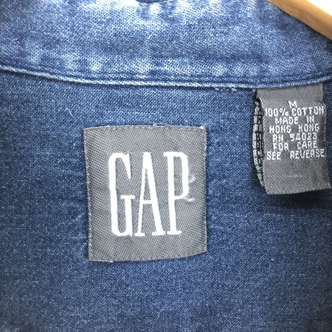 90'S GAP Old Gap Long Sleeve Denim Shirt Men's M Vintage /eaa428937