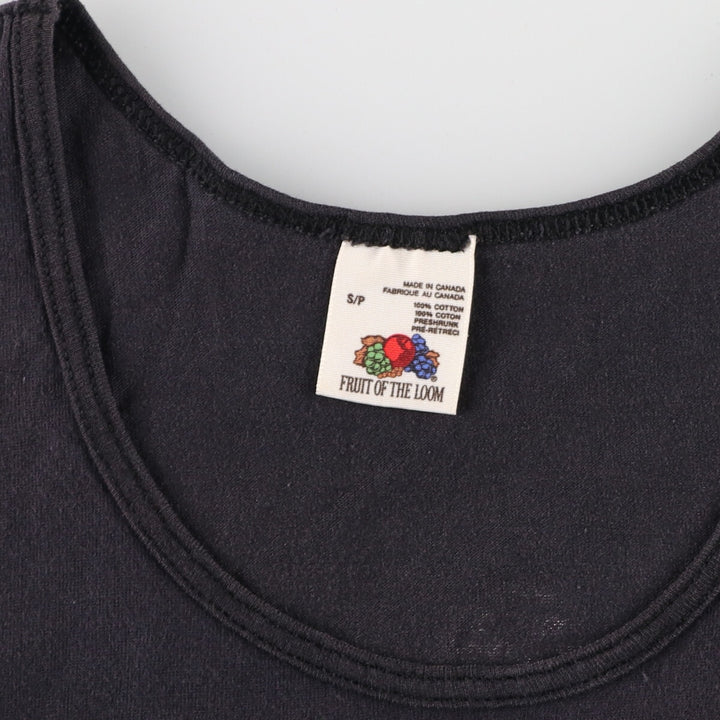 90'S Fruit of the Loom back print tank top, made in Canada, men's size S, vintage /eaa429067