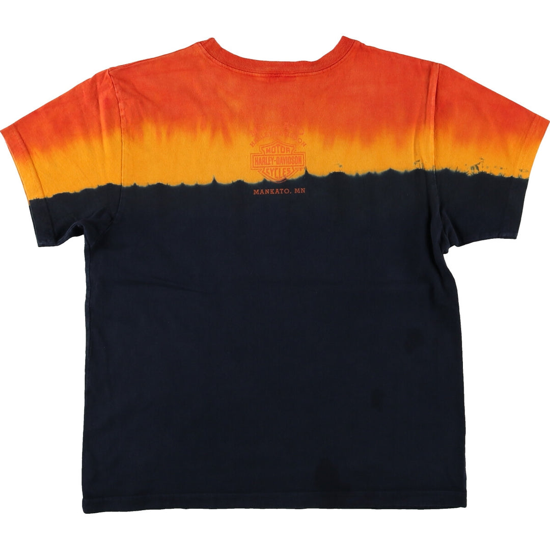 Harley-Davidson Tie-dye Pattern Motorcycle Bike T-shirt Men's S size / eaa429075