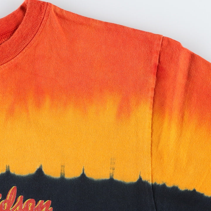 Harley-Davidson Tie-dye Pattern Motorcycle Bike T-shirt Men's S size / eaa429075