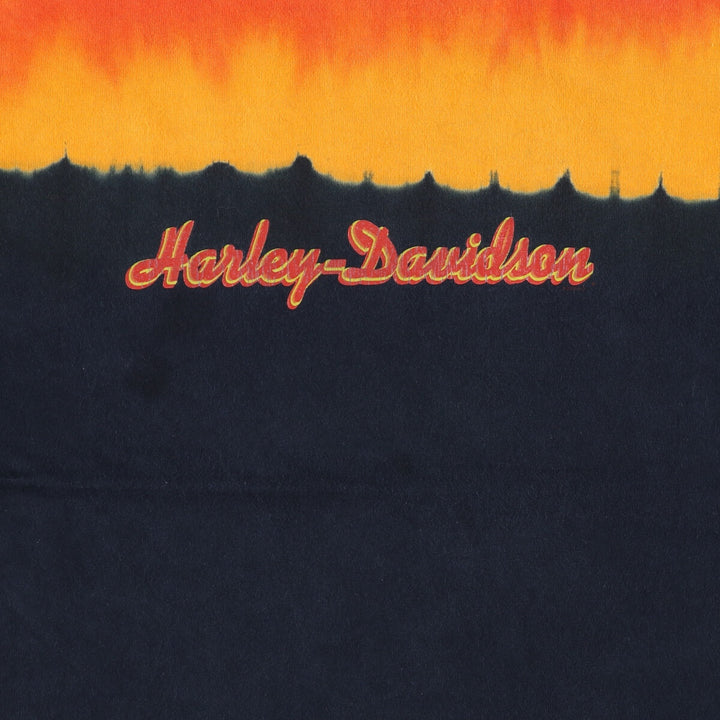 Harley-Davidson Tie-dye Pattern Motorcycle Bike T-shirt Men's S size / eaa429075