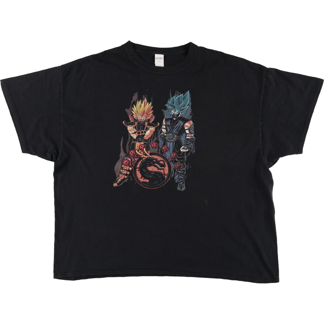 Big Size Gildan Dragon Ball Mortal Kombat Anime Character Print T-Shirt Men's XXXL /eaa429087