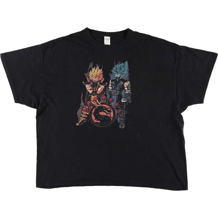Big Size Gildan Dragon Ball Mortal Kombat Anime Character Print T-Shirt Men's XXXL /eaa429087