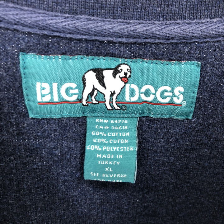 BIG DOGS Lined Sweatshirt Trainer Men's XL Size /eaa429125