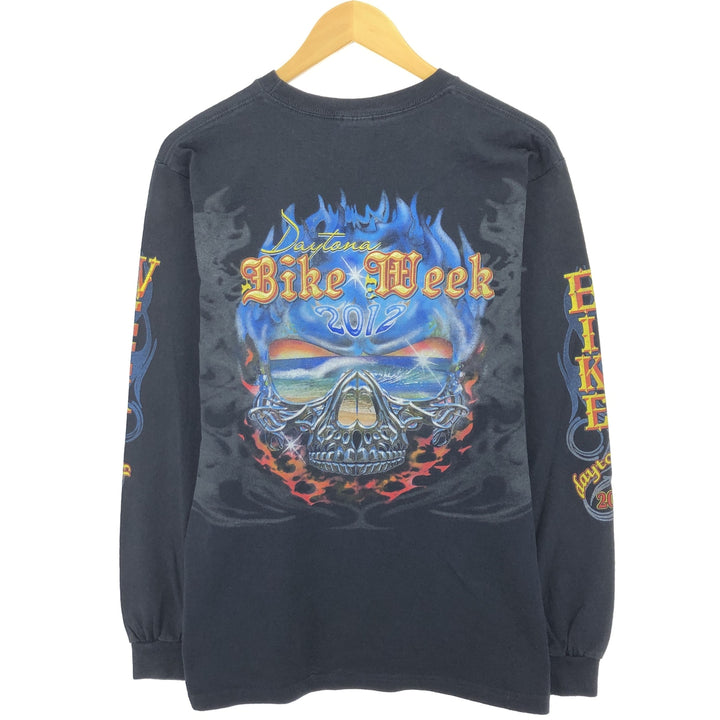 00'S Anvil Back Print Long T-Shirt Long T Men's M size /eaa429265