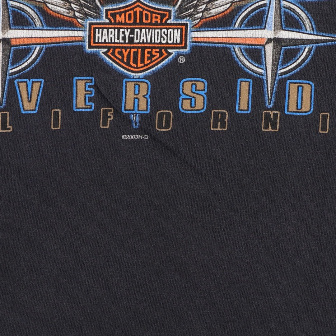 00'S Harley-Davidson Motorcycle Bike T-shirt Men's L size / eaa429350