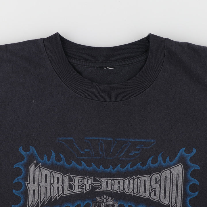 00'S Harley-Davidson Motorcycle Bike T-shirt Men's L size / eaa429350