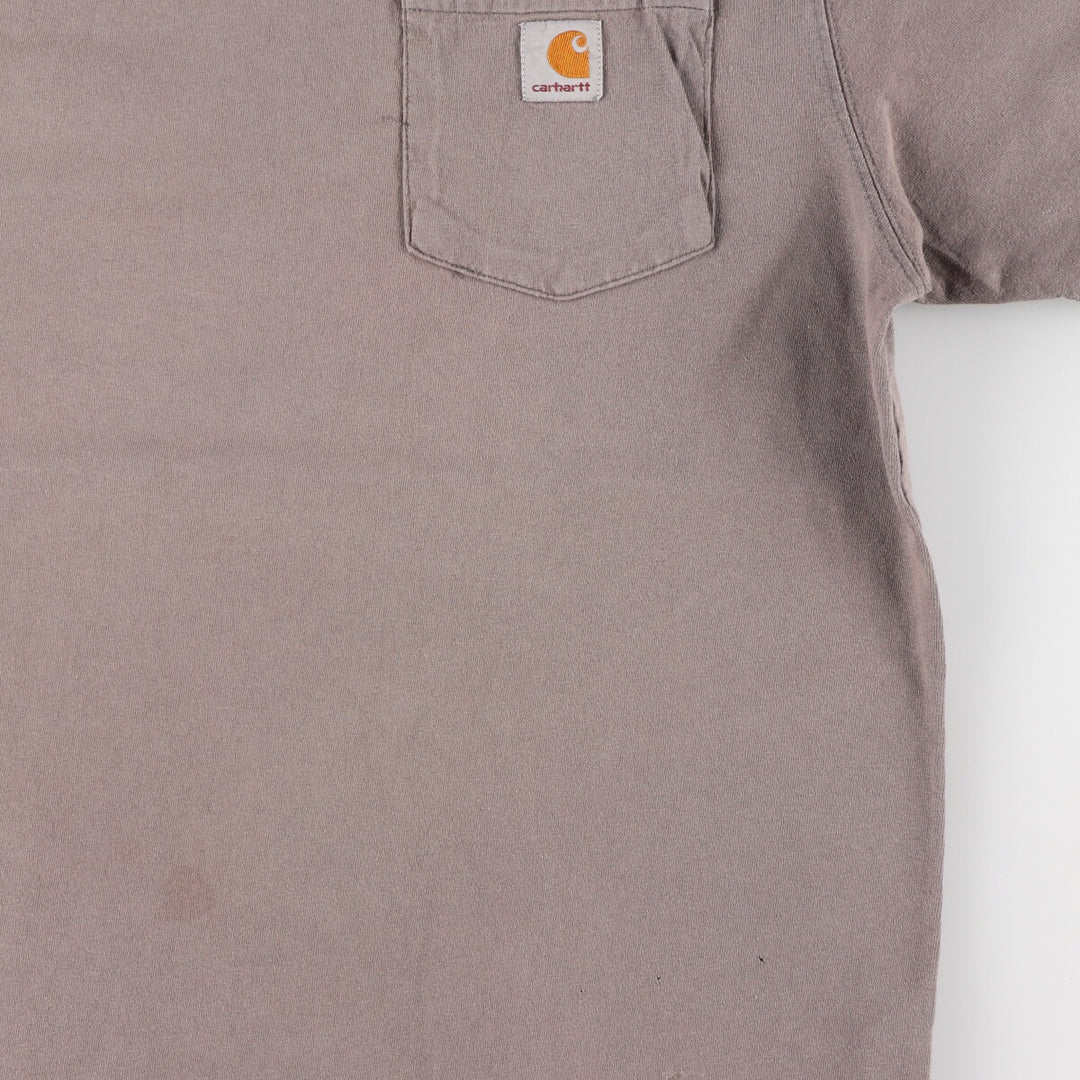 Carhartt ORIGINAL FIT short sleeve one point logo pocket T-shirt men's M size / eaa429403