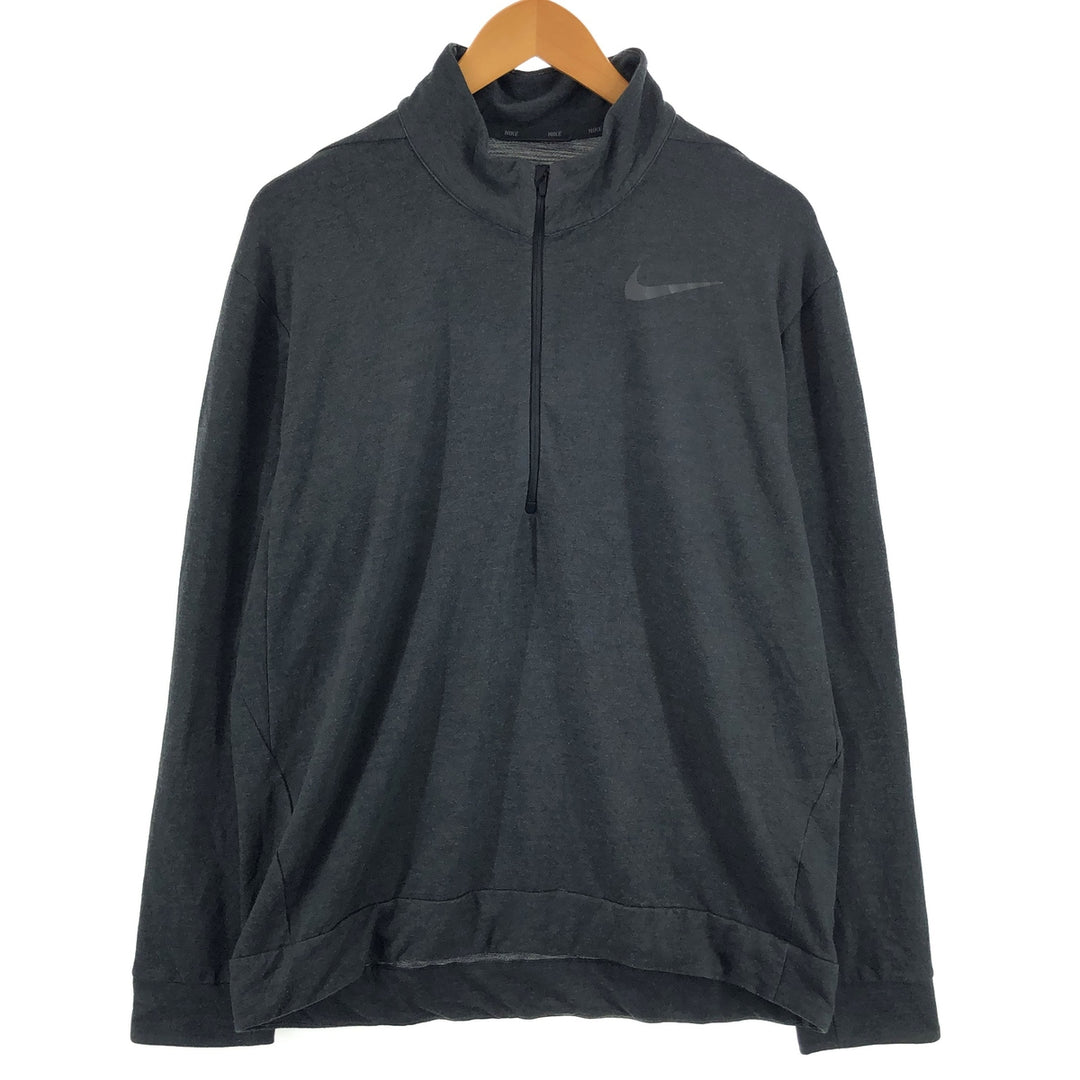 Nike DRI-FIT Half Zip Sweatshirt Trainer Men's L size / eaa429458