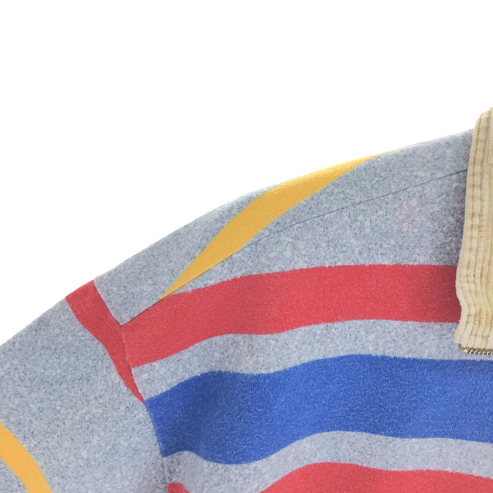 90s~ Benetton Half-Zip Sweatshirt Trainer Made in Italy Men's L Size Vintage /eaa429499