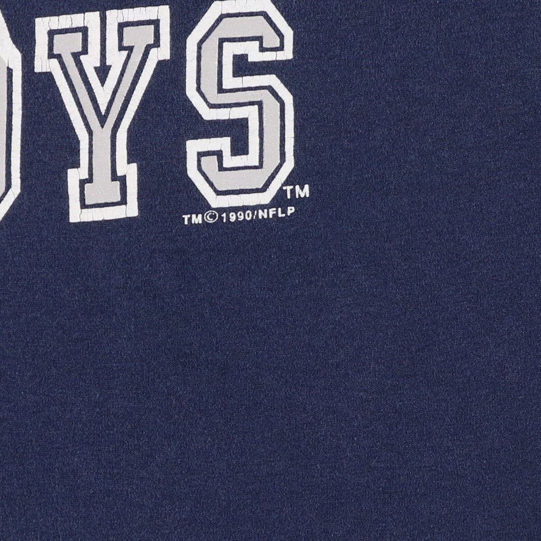 90'S LOGO7 NFL DALLAS COWBOYS Dallas Cowboys V-neck football T-shirt Made in USA Men's XL Vintage /eaa429550