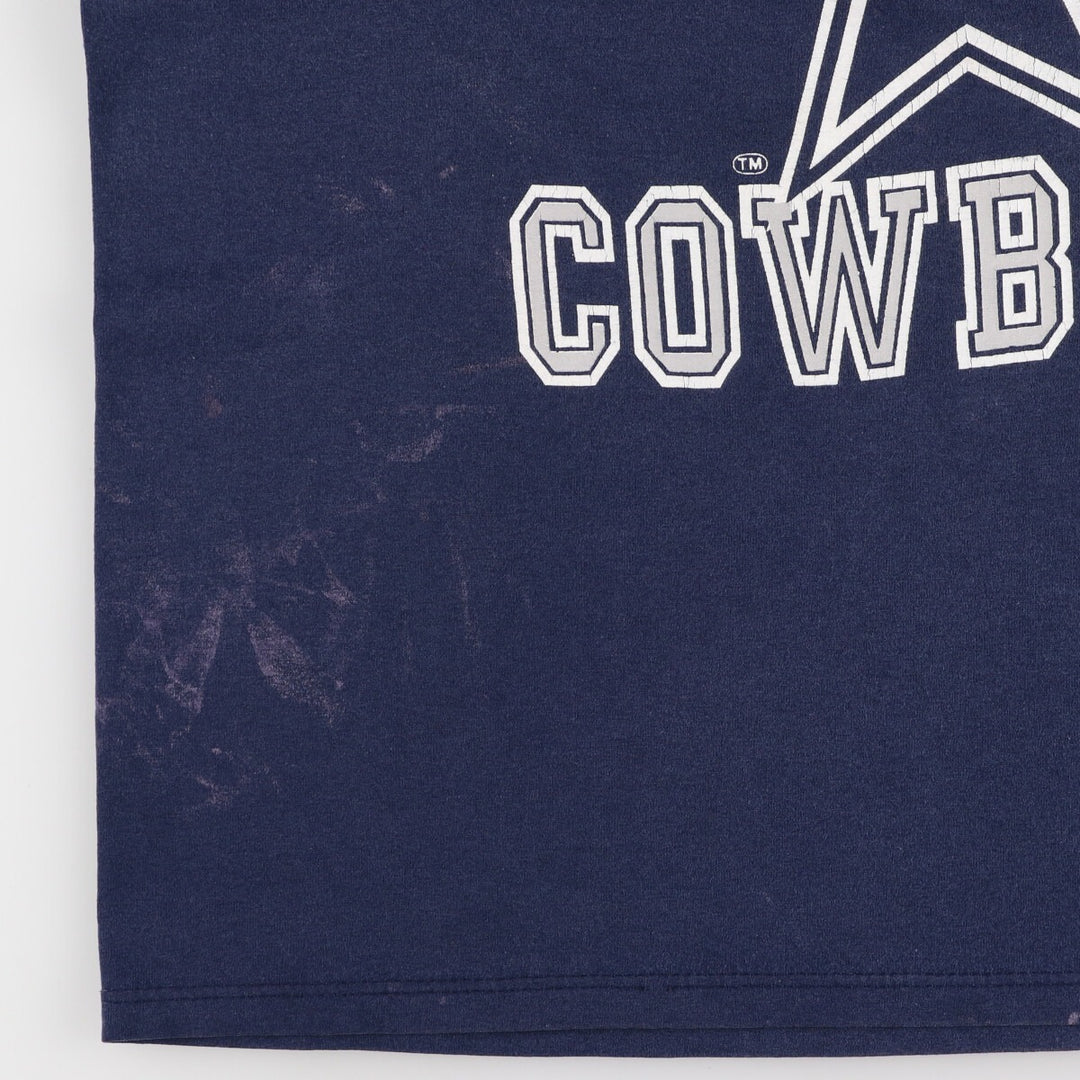 90'S LOGO7 NFL DALLAS COWBOYS Dallas Cowboys V-neck football T-shirt Made in USA Men's XL Vintage /eaa429550