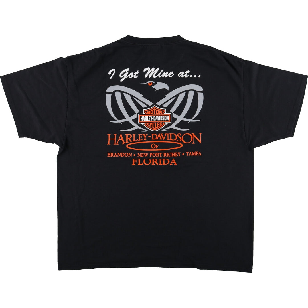 Harley-Davidson Back Print Eagle Pattern Motorcycle Bike T-shirt Men's XL /eaa429566