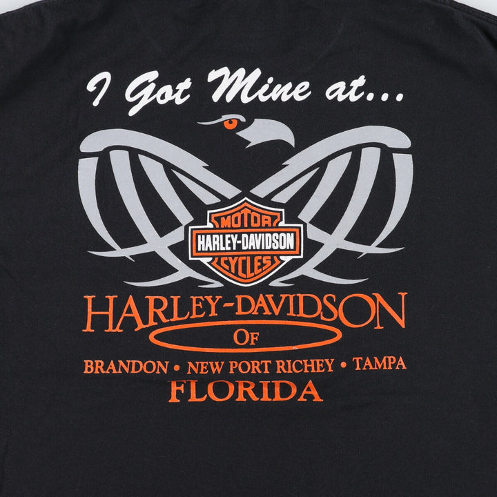 Harley-Davidson Back Print Eagle Pattern Motorcycle Bike T-shirt Men's XL /eaa429566