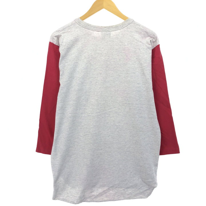 90'S THE COTTON EXCHANGE College 3/4 Sleeve Long T-Shirt Long T Made in USA Men's XL Vintage /eaa429583