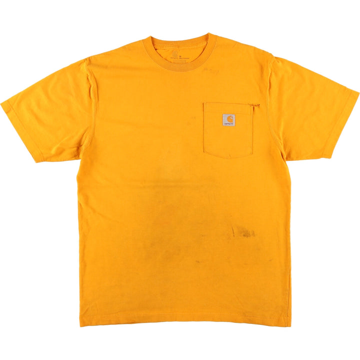 Carhartt ORIGINAL FIT short sleeve one point logo pocket T-shirt men's M size / eaa429682