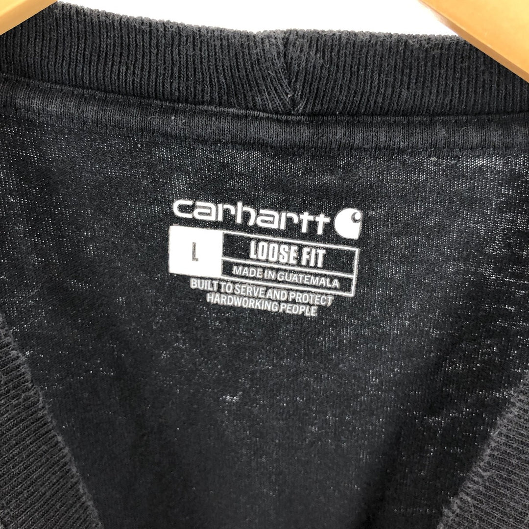 Carhartt Loose Fit Short Sleeve One Point Logo Pocket T-Shirt Men's L size / eaa429702