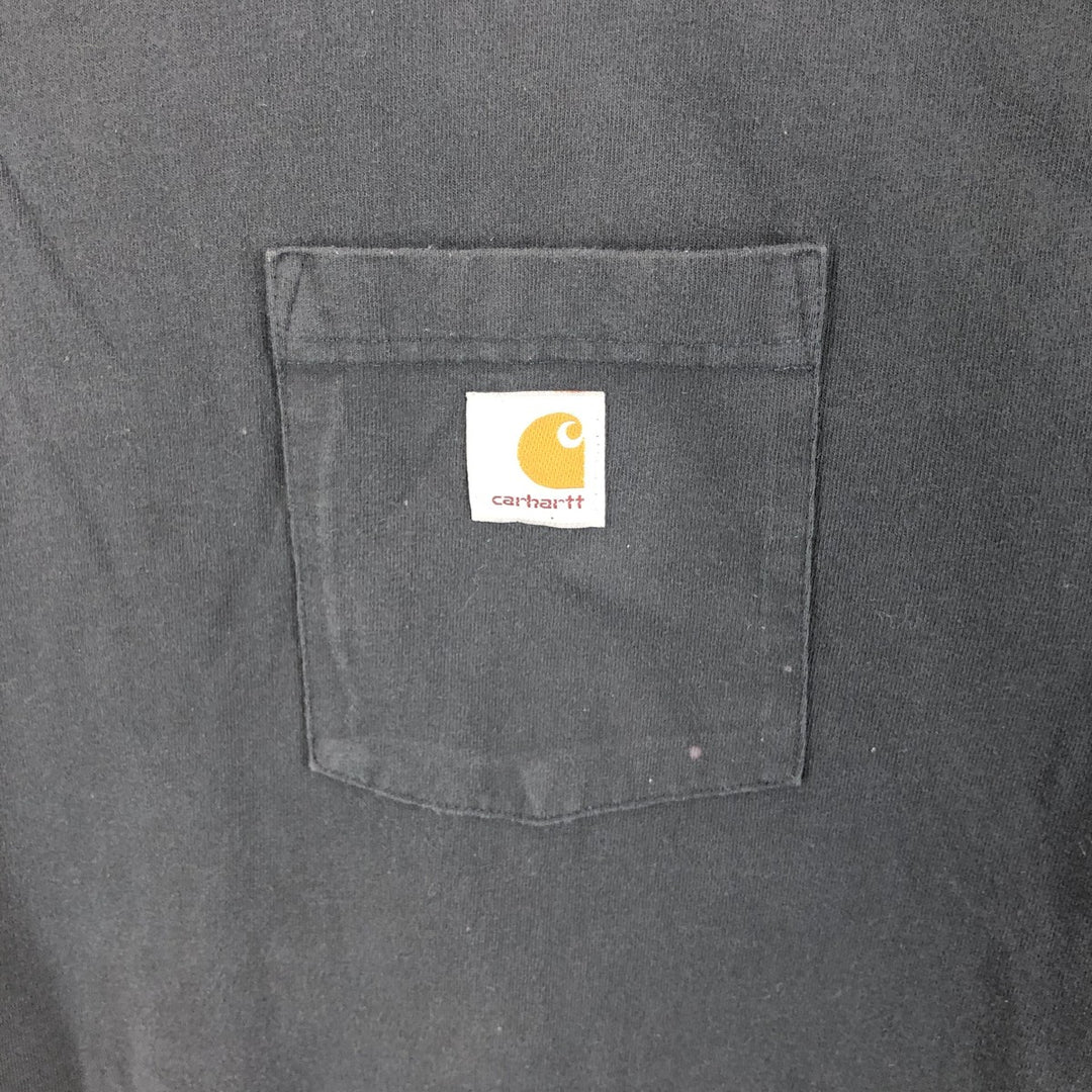 Carhartt Loose Fit Short Sleeve One Point Logo Pocket T-Shirt Men's L size / eaa429702