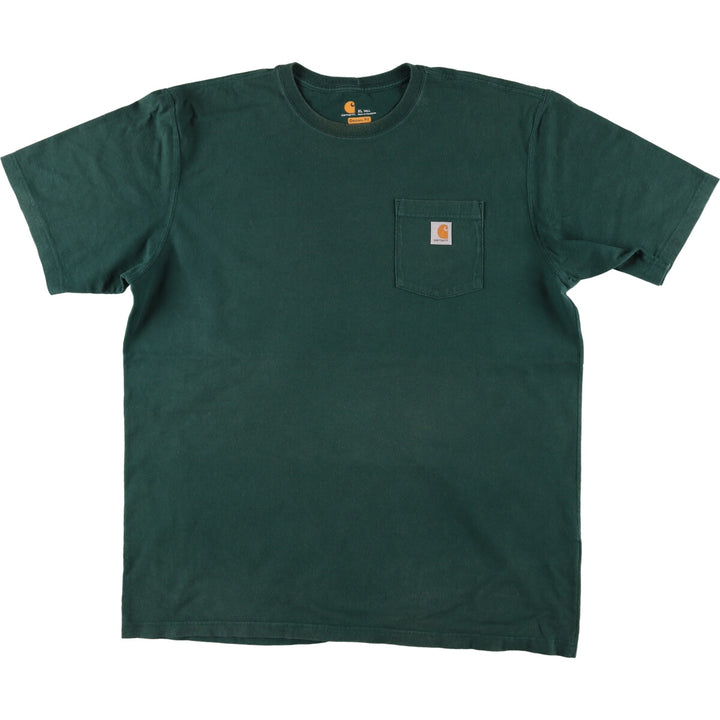 Carhartt ORIGINAL FIT short sleeve one point logo pocket T-shirt Men's XXL / eaa429706