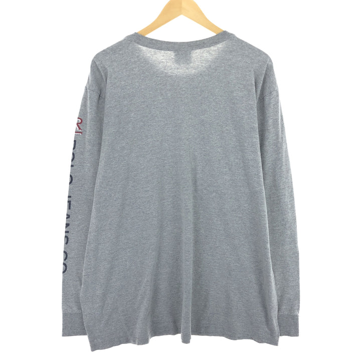 00'S Ralph Lauren POLO JEANS COMPANY Long T-shirt Men's XL cotton gray type Vintage Second Hand