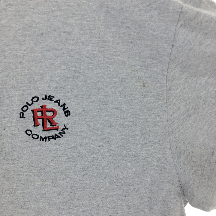 00'S Ralph Lauren POLO JEANS COMPANY Long T-shirt Men's XL cotton gray type Vintage Second Hand