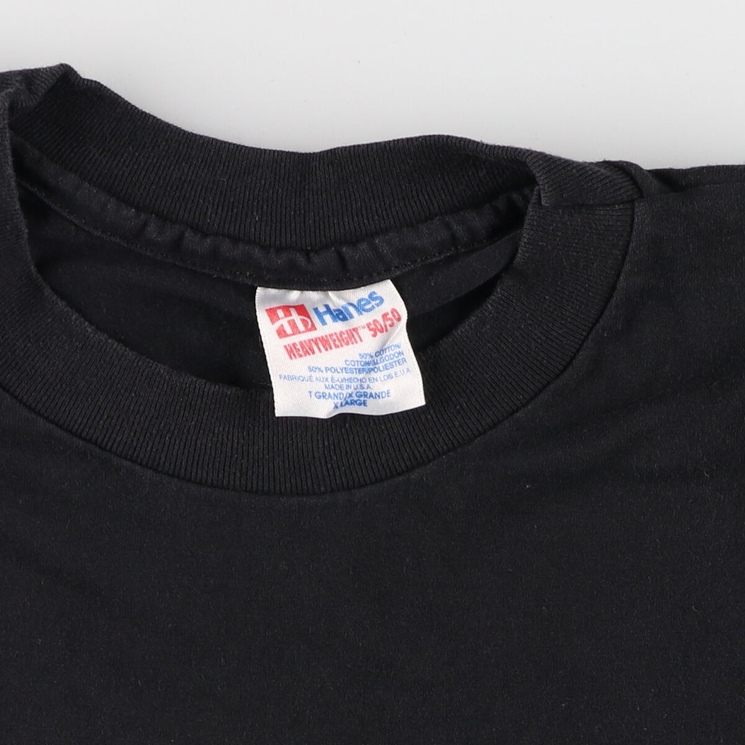 90'S Hanes printed T-shirt made in USA, men's XL size, vintage /eaa429744