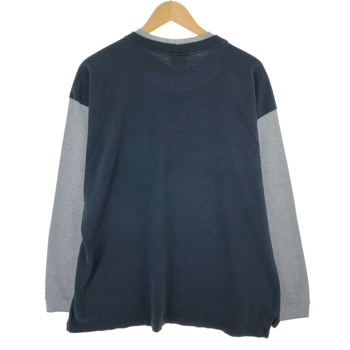 90'S JOSTENS NFL HOUSTON OILERS Houston Oilers Long Sleeve T-Shirt, Made in USA, Men's L, Vintage cotton navy blue type Vintage Second Hand