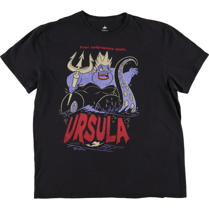 DISNEY THE LITTLE MERMAID Little Mermaid Ursula character print T-shirt women's L equivalent /eaa429769