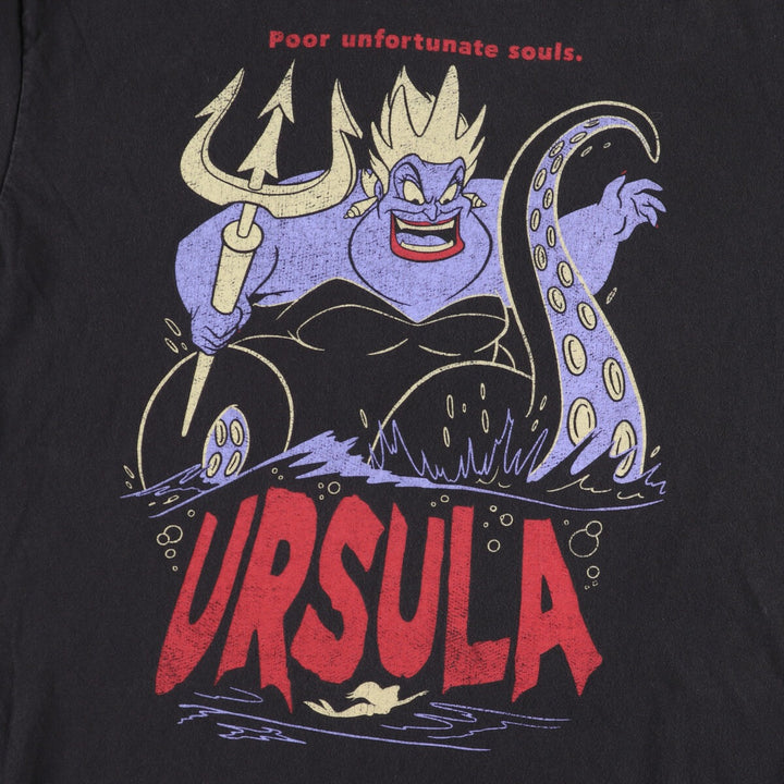 DISNEY THE LITTLE MERMAID Little Mermaid Ursula character print T-shirt women's L equivalent /eaa429769