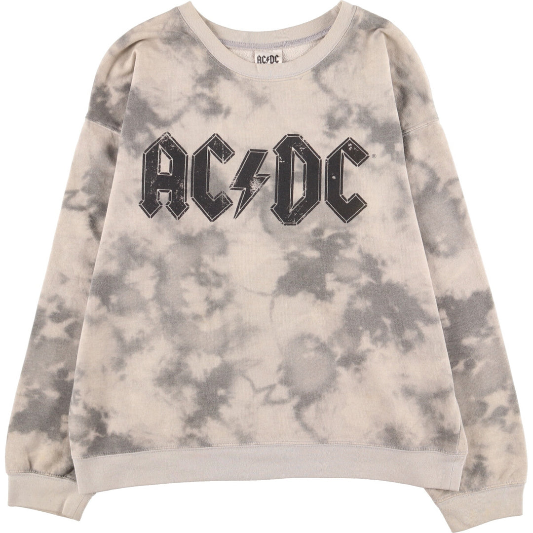 AC/DC Tie-dye Pattern Band Sweatshirt Trainer Men's L /eaa429785